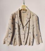 Mooie blazer met bloemen motief, Beige, Ophalen of Verzenden, Zo goed als nieuw, Jasje