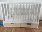 Wit Ikea babybed met bijhorende matras, Ledikant, Gebruikt, Ophalen