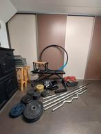 Fitness materiaal, pull-up bar, gewichten.., Sport en Fitness, Fitnessmaterialen, Ophalen, Gebruikt, Halterstangen