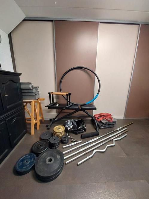 Fitness materiaal, pull-up bar, gewichten.., Sport en Fitness, Fitnessmaterialen, Gebruikt, Halterstangen, Ophalen