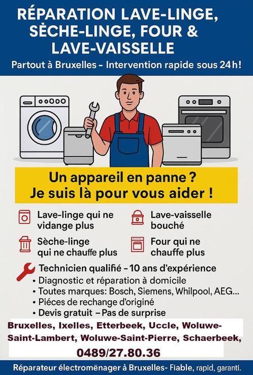 Herstelling van huishoudtoestellen Hersteller Reparatie 6/7, Diensten en Vakmensen, Reparatie en Onderhoud | Witgoed en Apparatuur
