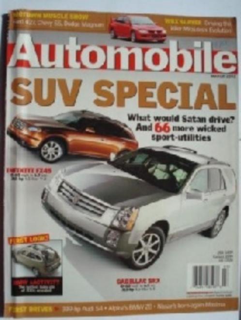 Automobile 03/03 Lancer Evolution/Cadillac SRX/FX45, Boeken, Auto's | Folders en Tijdschriften, Gelezen, Algemeen, Verzenden