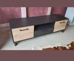 Houten dressoir +lederenzetel, Huis en Inrichting, Complete inboedels, Ophalen