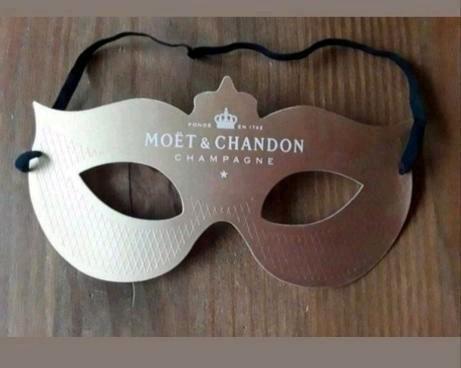 MASKER VAN HET MERK MOET EN CHANDON Champagne... 2 beschikba, Verzamelen, Merken en Reclamevoorwerpen, Nieuw, Ophalen of Verzenden