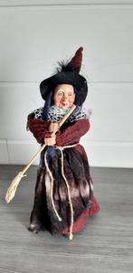 Halloweendecoratie : Heks 42 cm H - lacht - flikkerende ogen, Ophalen of Verzenden, Zo goed als nieuw, Versiering