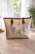 Sac d'art portable Wisteria peint à la main par J&s, Enlèvement ou Envoi, Neuf, Autres marques