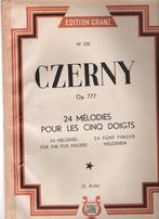 Les Cinq Doigts Op.777 piano - Carl Czerny, Gebruikt, Verzenden, Klassiek, Les of Cursus