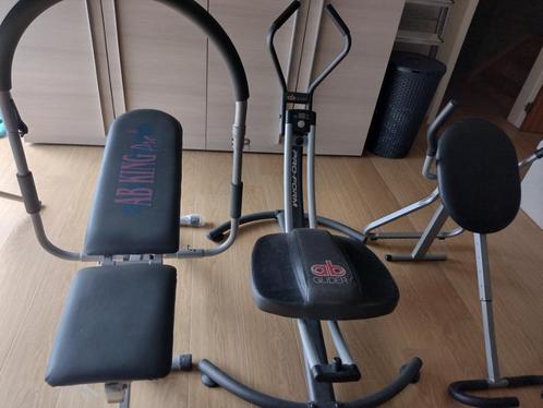 3 Fitnesstoestellen buikspieren, Sport en Fitness, Fitnessapparatuur, Buik, Ophalen