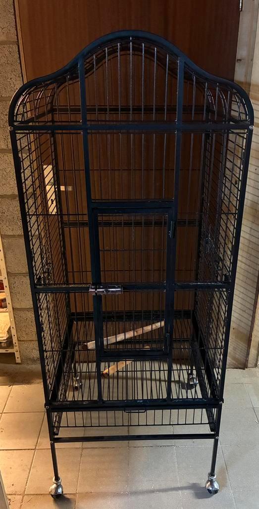 Cage pour perroquet / perruche, Animaux & Accessoires, Oiseaux | Cages & Volières, Utilisé, Cage à oiseaux, Métal, Enlèvement ou Envoi