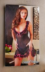 Lingerie setje babydoll met string transparant super sexy, Cottelli, Verzenden, Zwart, Setje