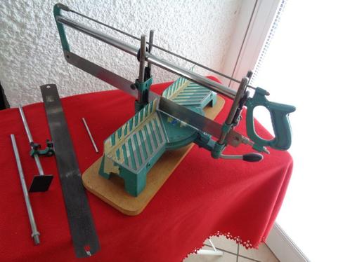Scie à onglets de précision occasion ancienne., Doe-het-zelf en Bouw, Gereedschap | Zaagmachines, Gebruikt, Afkortzaag, Ophalen of Verzenden