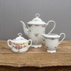 Antieke koffiekan met melk- en suikerpot, Antiek en Kunst, Ophalen of Verzenden