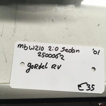 Mercedes W210 2001  sedan   2500062    Gordel Rechtsvoor beschikbaar voor biedingen