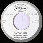 Barbara Jackson ‎– Second Best - Popcorn, Comme neuf, 7 pouces, R&B et Soul, Enlèvement ou Envoi