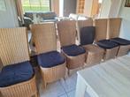 6 RIETEN TUINSTOELEN ZO GOED ALLES NIEUW, Tuin en Terras, Ophalen, Zo goed als nieuw