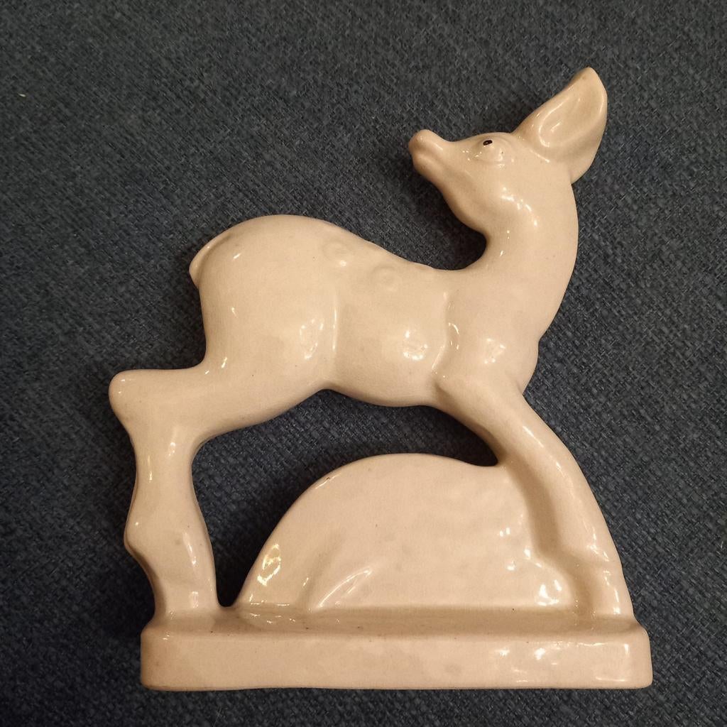 Hinde in Keramiek. Art Deco - 16cm - 19cm - 6cm. ca 450gr, Antiek en Kunst, Ophalen of Verzenden