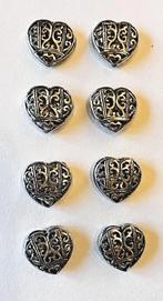 Lot de 8 coeurs en cuivre vieil argent, Enlèvement ou Envoi, Neuf, Perle