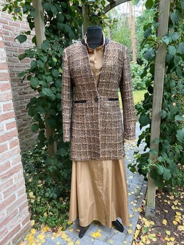 Scapa halflange blazer - camel/bruin grof geweven stof-38/40 beschikbaar voor biedingen