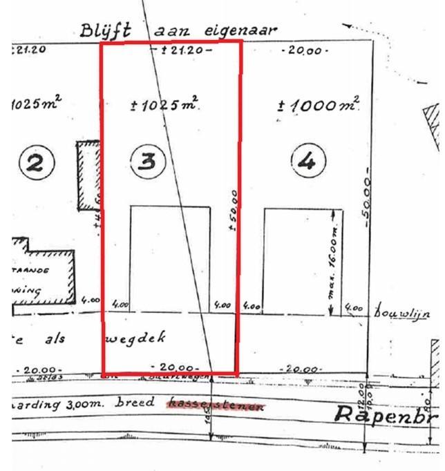 1007 m² BOUWGROND MALDEGEM, Immo, Gronden en Bouwgronden, 1000 tot 1500 m²