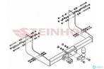 Vaste trekhaak Mercedes Sprinter 3,05 tussen 1995-2006, Auto-onderdelen, Nieuw, Bumper, Verzenden