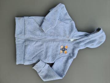 grijze fleece jas, pull, trui, 110-116 beschikbaar voor biedingen