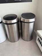 Brabantia touch bin 60l 2 stuks, Huis en Inrichting, Woonaccessoires | Prullenbakken, 40 liter of meer, Ophalen, Gebruikt, Metaal