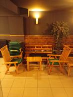 Lot de chaises et tables en bambou (prix à discuter), Maison & Meubles, Chaises, Enlèvement, Utilisé, Autres couleurs, Cinq, Six Chaises ou plus