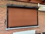 8 volets fenêtres + 1 volet porte métallique manuel, Doe-het-zelf en Bouw, Rolluiken, Ophalen, Gebruikt, 100 tot 150 cm, Bruin