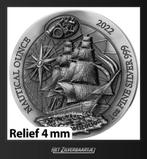 Pièce d'argent USS Constitution 1 Oz Ultra Haut Relief Rwand, Timbres & Monnaies, Argent, Enlèvement ou Envoi