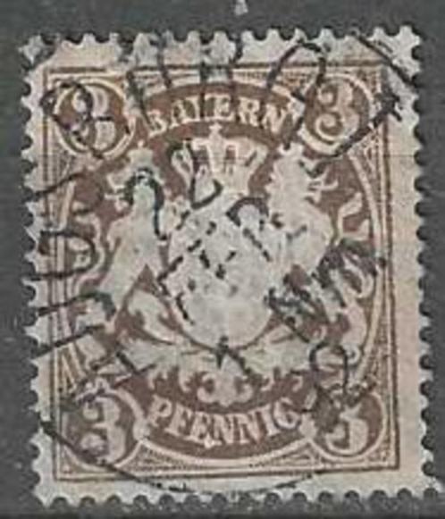 Bayern 1888/1904 - Yvert 60 - Stadswapen in relief (ST), Postzegels en Munten, Postzegels | Europa | Duitsland, Gestempeld, Verzenden