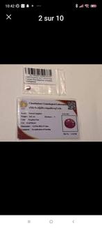 Saphir rouge-violet avec certificat traçable, Enlèvement ou Envoi, Neuf