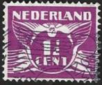 1 Postzegel Nederland 1928 Vliegende duif met cijfer, Ophalen of Verzenden, T/m 1940, Gestempeld
