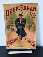 Panneau publicitaire Peek, Frean & Co's Biscuits and Cakes, Collections, Enlèvement ou Envoi, Utilisé, Panneau publicitaire