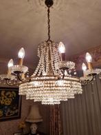 2 lustres en cristal, Maison & Meubles, Lampes | Lustres, Comme neuf, Enlèvement ou Envoi