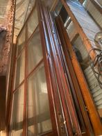 Gratis meranti dubbele raam plus deur en vaste raam, Ophalen, Gebruikt