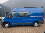 Fiat Ducato - Dubbele cabine - 2 schuifdeuren/trekhaak, Auto's, Fiat, Euro 5, 4 cilinders, Blauw, 2300 cc