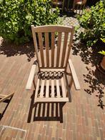 3x tuinstoel in teak, Ophalen, Gebruikt