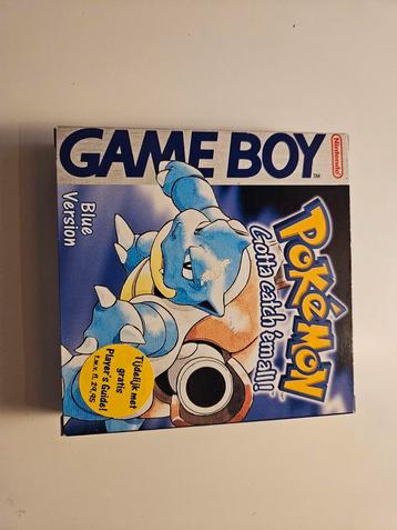 Pokémon blue, compleet in doos beschikbaar voor biedingen