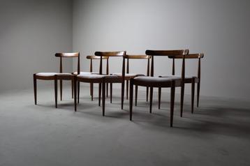 Set of six Alfred Hendrickx Model 500 dining chairs  beschikbaar voor biedingen