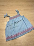 Mooi topje in jeans met roze borduur - Zara - maat 98, Kinderen en Baby's, Kinderkleding | Maat 98, Meisje, Ophalen of Verzenden