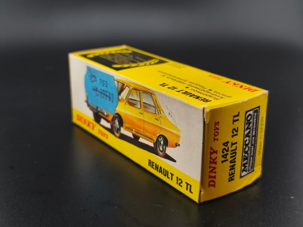BOITE VIDE REPRO COPY DINKY TOYS RENAULT 12 MADE IN FRANCE N°1424