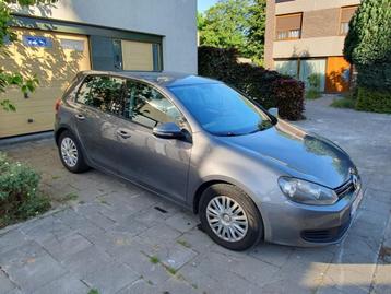 VW Golf 6 Diesel, Auto's, Voorwielaandrijving, Euro 5, Zwart, Leder