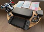 nintendo Switch V1 | 3 spellen | opbergcase | accesoires, Met games, Met 2 controllers, Ophalen of Verzenden, Zo goed als nieuw