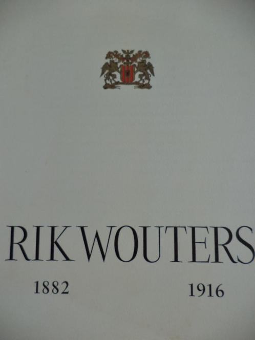 1966 Rik Wouters 1882-1916  Malines CC Spinoy, Livres, Art & Culture | Arts plastiques, Enlèvement ou Envoi