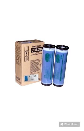 2 x Original Riso S-3975E Ink Blue beschikbaar voor biedingen