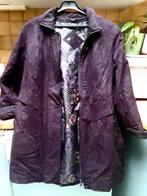 manteau femme style daim mauve, Porté, Taille 42/44 (L), Enlèvement, Violet