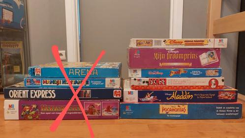 Disney MB spellen, Hobby en Vrije tijd, Gezelschapsspellen | Bordspellen, Gebruikt, Een of twee spelers, Drie of vier spelers