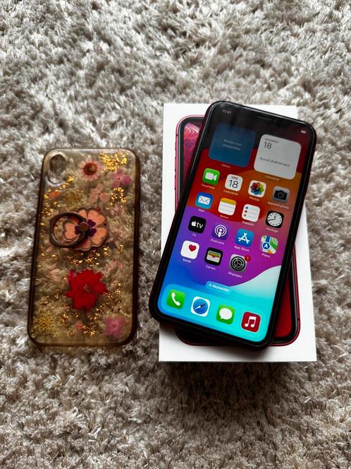 iPhone XR Red - 64Go, Telecommunicatie, Mobiele telefoons | Apple iPhone, Zo goed als nieuw, 64 GB, Zonder abonnement, Zonder simlock