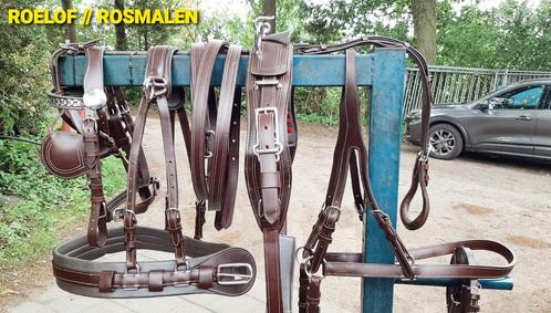 ✔ NIEUW BRUIN COB- FULL PROF ENKELSPAN TUIG 385 E. 💮, Dieren en Toebehoren, Paarden en Pony's | Hoofdstellen en Tuigage, Ophalen of Verzenden