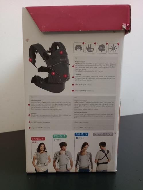 Draagzak Babylonia flexia Deep Grey, Kinderen en Baby's, Babydragers en Draagdoeken, Zo goed als nieuw, Draagzak, Buik, Rug of Zij